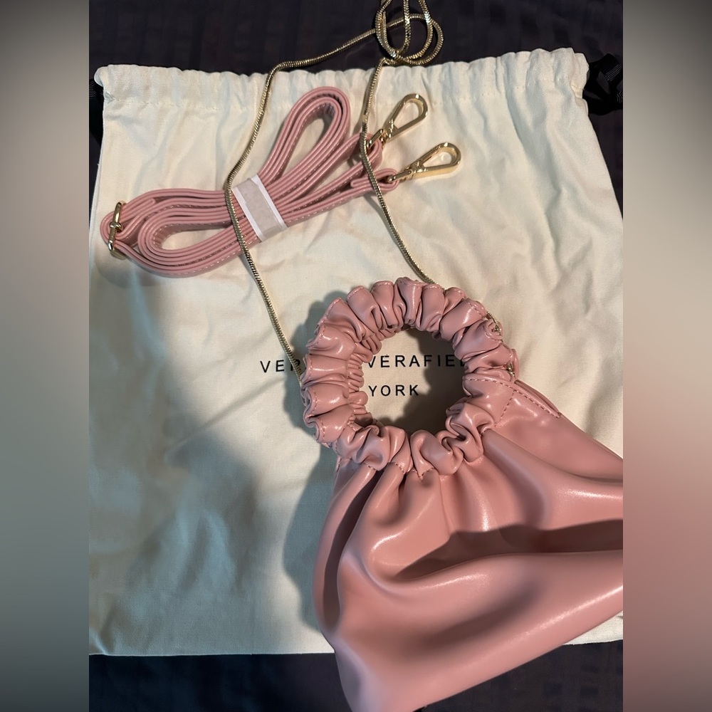 Verafied peach mini cloud bag